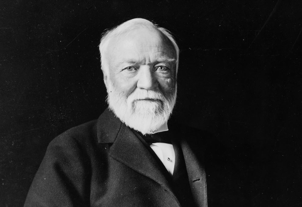 Billionaire producer turned philanthropist Andrew Carnegie